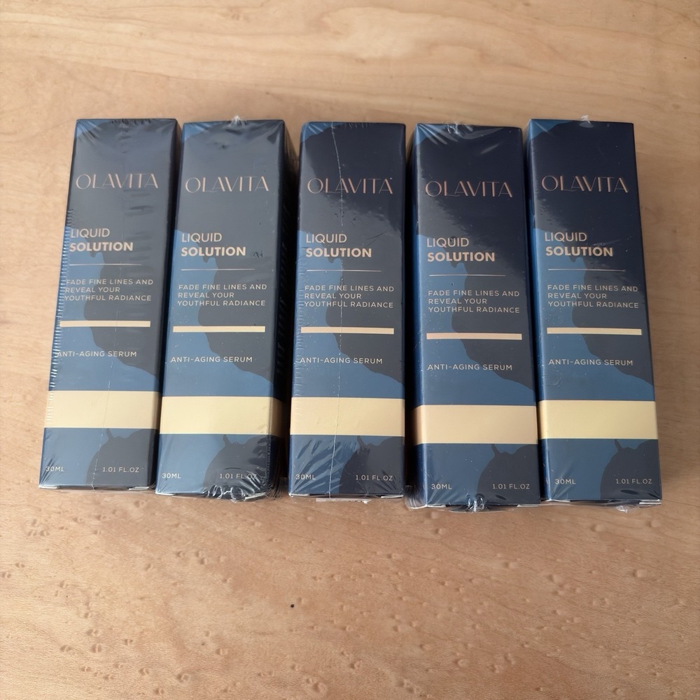5 boxes OLAVITA Liquid Solution Anti Aging Serum 30 ml 1.01 oz New in box
